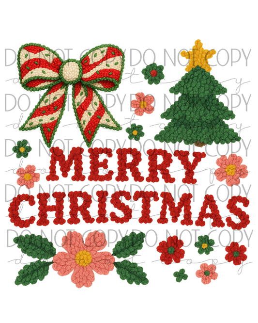 Crochet Merry Christmas Digital File